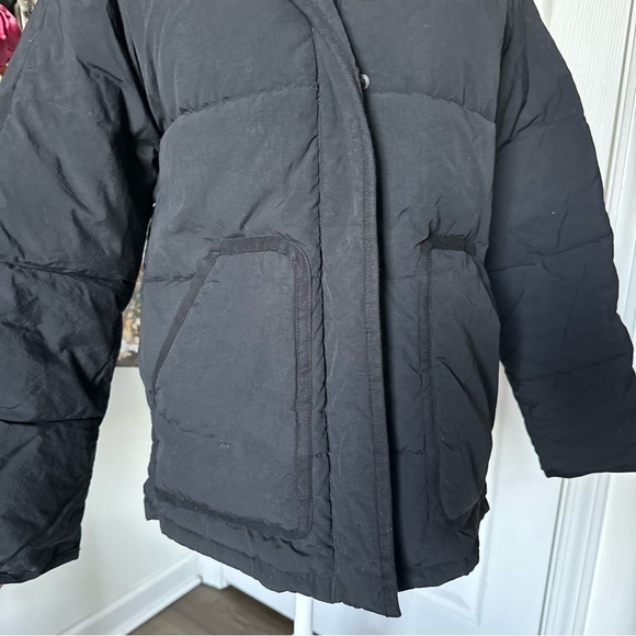 Madewell Holland Quilted Water Resistant Puffer Parka Black Small - Picture 3 of 9